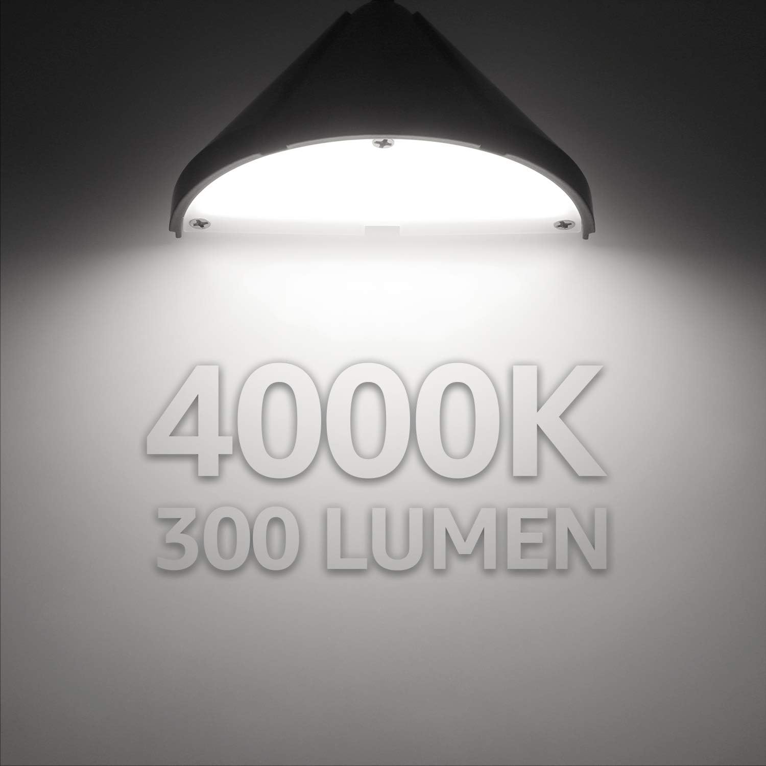 LEONLITE 4-Pack 4000K Low Voltage LED Deck Light Triangle Oil Rubbed Bronze | 12V Stair Railing Light, Outdoor Landscape Step Fence Light, IP65, UL Listed , Aluminum, Cool White