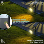 Solar Spot Lights Outdoor, Waterproof Solar Landscape Spotlights 18 LED 2-in-1 Uplights Adjustable Flag Pole Lights Solar Powered 3000k Warm White for Garden Yard Driveway Pathway
