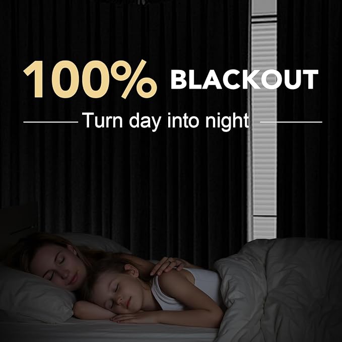 H.VERSAILTEX 100% Blackout Curtains for Bedroom Thermal Insulated Linen Textured Curtains Heat and Full Light Blocking Drapes Living Room Curtains 2 Panel Sets, Blue Sapphire, 42x84 Inch