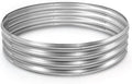 Round Galvanized Raised Garden Bed Kit, Round Galvanized Planter for Vegetables/Herbs/Flowers Heavy-Duty Steel Outdoor Water Trough (Silver, 4X4X1FT)