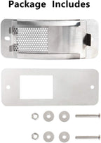 Stainless Steel Draft Door Fit Mini,Small Big Green Egg Kamado Accessories Big Green Egg Parts Screen Replacement Parts for Bottom Vent with Punched Mesh Screen