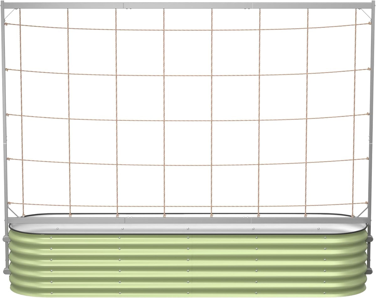vego garden 8.0ft long tomato metal frame trellis, main product view