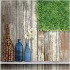 ecoopts 20" x 20" artificial ivy fence greenery, front angle view