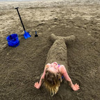 pufferfish sand castle kit - pro-quality tools for shown in use