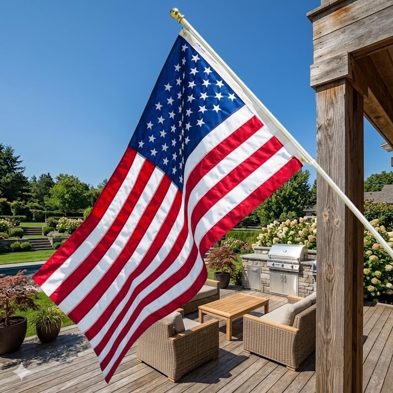 grace alley american flag: 3x5 ft us flag on a desk or shelf