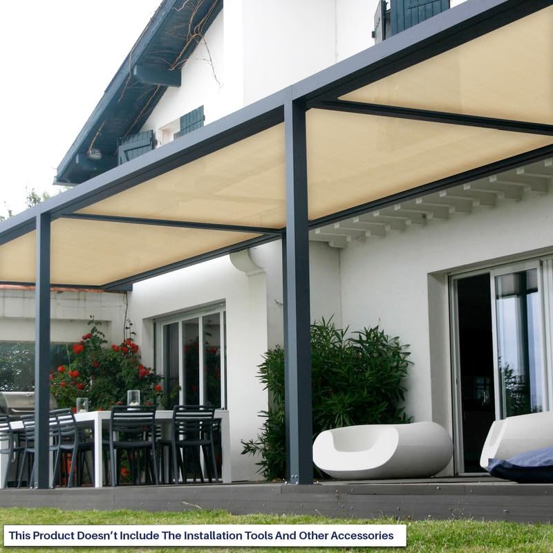 windscreen4less 8'x15' sun shade fabric roll shade cloth on a desk or shelf