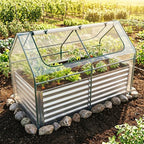 s afstar 3-in-1 raised garden bed with greenhouse, view 9