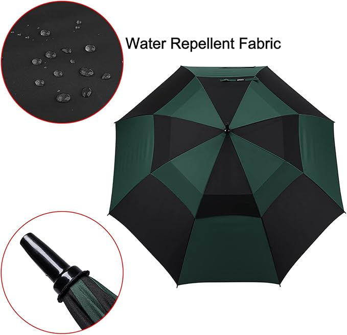 G4Free 47/54/62/68/72 Inch Automatic Open Golf Umbrella Oversize Extra Large Double Canopy Vented Windproof Waterproof Stick Umbrellas