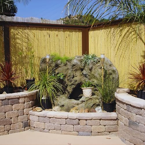forever bamboo natural bamboo fencing decorative rolled fence showing dimensions