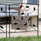 sunnydaze no dig decorative garden fence border, 5 showing dimensions