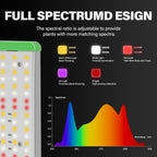 RDJ Bouns 240W Led Grow Light with UV IR, Adjustable Panel Angle, 0-100 Dimmable, Daisy Chain, High PPFD Full Spectrum 2x4 Grow Lights Coverage for 4x2 or 4x4 Tents for Indoor Plants