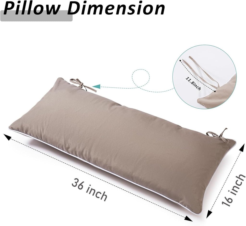 36 inch Hammock Pillow for Net Company,Extra Large Outdoor Hammock Pillow with Ties