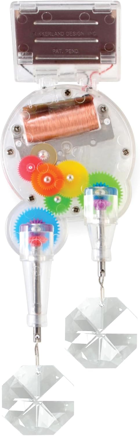 kikkerland solar powered rainbow maker – prism suncatcher, main product view