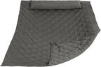 ANOW Portable Hammock Pad with Pillow, Replacement Hammock Pad, Grey | Heavy Duty Polyester Hammock Pad and Pillow Set, 2 Person Hammock Pad 76.8"x55" for Rope Hammock, Indoor Outdoor Use