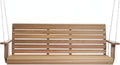 All Things Cedar PS70-SW10 Premium Porch Swing | 6Ft Outdoor Furniture & Patio Swing | Handcrafted Western Red Cedar | Comfort Springs, Easy Assembly, Sustainable Outdoor Bench 80.5X 23x 24