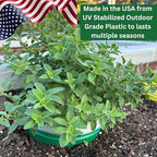 outdoor germination and grow kit with greenhouse domes on a desk or shelf