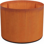 PLANTERCRAFT Corten Steel Metal Planter Box, Round Sizes, Modern Garden Steel planters for Commercial and Residential Outdoor Use.