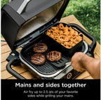 Ninja Woodfire Combo Crisper Basket for OG700, 2.5 Qt, Non-stick, Black | Ninja Woodfire Combo Crisper Basket adds smoky flavor while air frying, for easy all-around cooking with grilling.