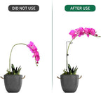 20 Pack Plant Support Stakes with 24 Pcs Plant Clips, Garden Single Stem Support Stake, Plant Cage Support Ring for Indoor Outdoor Flowers Rose Amaryllis Tomatoes Peony Lily Orchid (24 Inch)