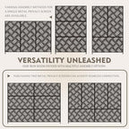 kozyard metal privacy screen 74" h x 47.2", package contents