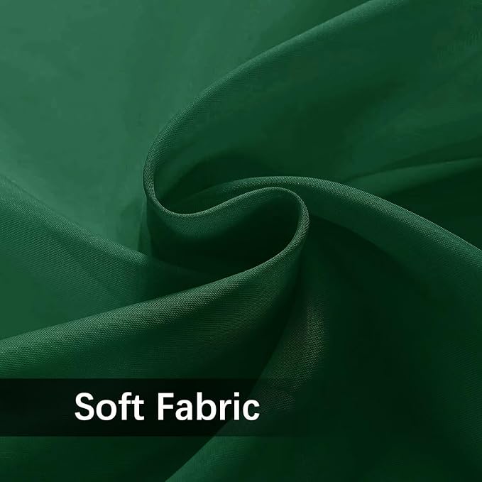 SpaceDresser Waterproof Outdoor Sheer Curtains for Patio - 2 Panels Rod Pocket Indoor Voile Sheer Curtain for Living Room,100W x 84L inch, Foliage Green