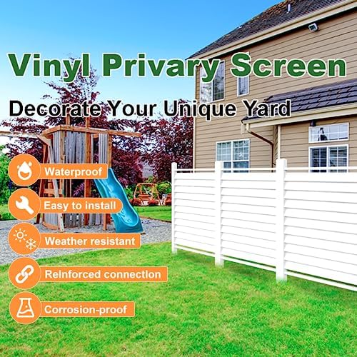 36" w x 45" h reinforced white vinyl, package contents