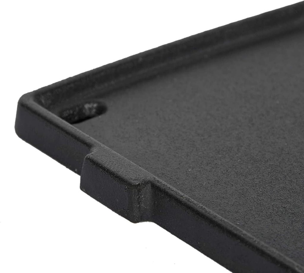 GGC 6559 Cast Iron Griddle for Weber Q2000 Q200 Q220 Q240 Q260 Q2200 Q2400 Series Grills, 15.3" x 10.8" Grill Grates Replacement Parts for Weber Q200 Griddles