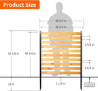 svarog 3 panels outdoor privacy screen fence panels,wood, close-up detail