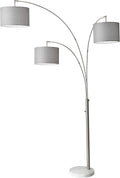 adesso 4250-22 bowery 3-arm arc lamp, 74 in, main product view