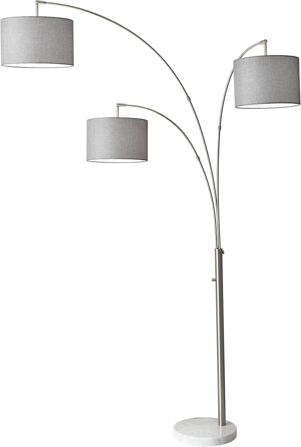 adesso 4250-22 bowery 3-arm arc lamp, 74 in, main product view