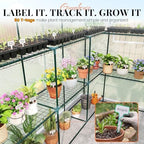king bird premium greenhouse for outdoors, 84x56x77 upgraded on a desk or shelf