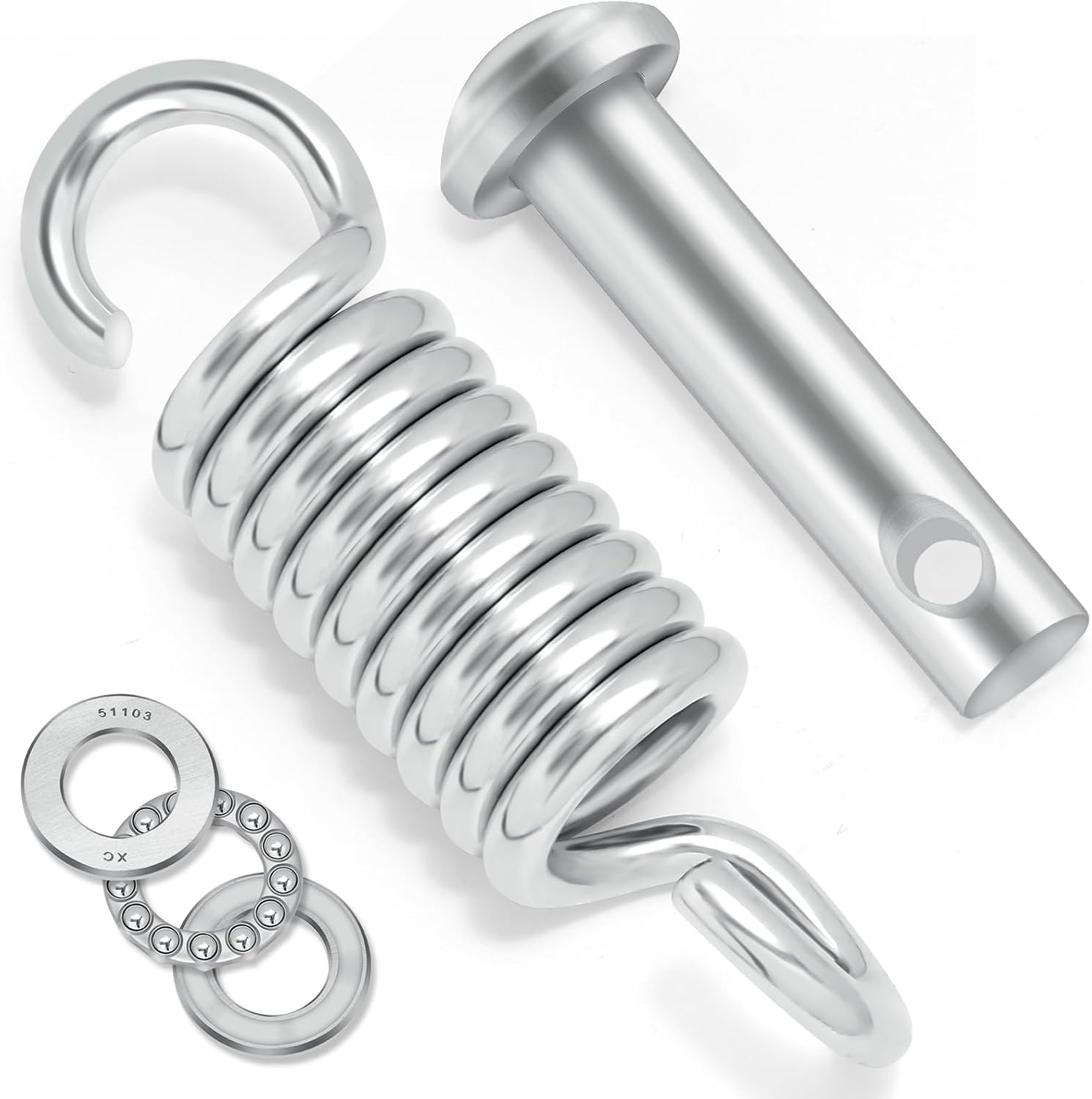 Porch Swing Hanging Springs, Porch Hanging Hammock Chair Egg Chair Swing Hanging Hardware Kit Spring Pin Plug Replacement
