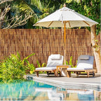 natural reed fencing roll 6ftx16.4ft privacy screen for shown in use