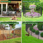 12 panel no dig decorative garden fence with, package contents