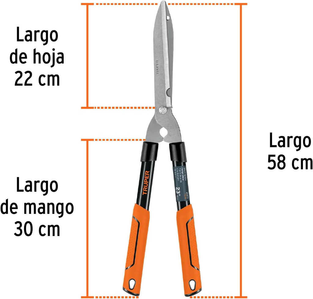 TRUPER TB-19 7 1/2" Tubular Handle "Classic" Hedge Shears