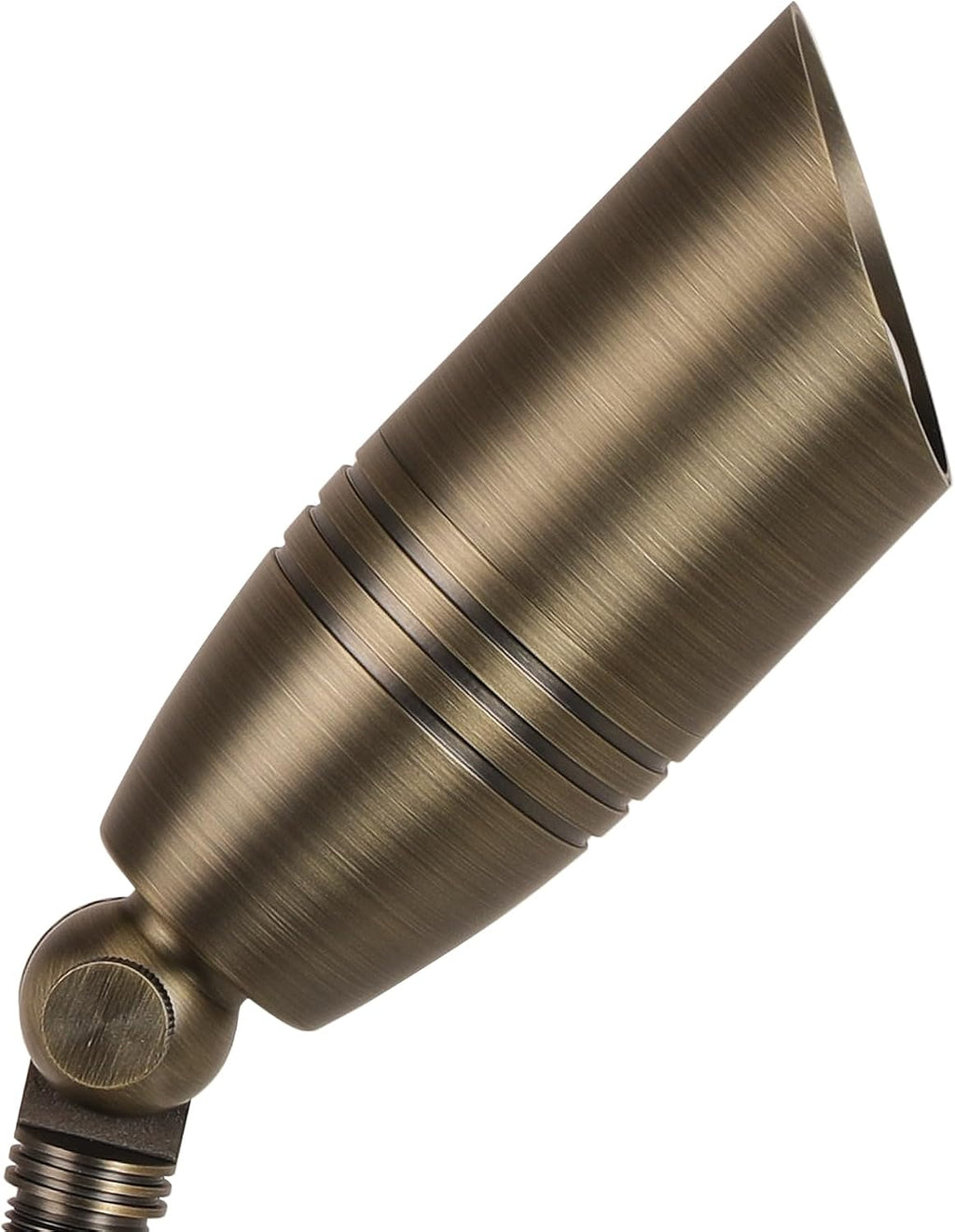 Solid Brass Outdoor Landscape Spotlights, Heavy Duty Low Voltage Landscape Lighting with 5W 2700K Aluminum MR16 Bulbs, Wired 12V Waterproof Large Bronze Uplights for Garden, Yard, Trees, 10 Pack