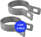 1-7/8" Brace Band for Chain Link Fence - Use for 1-7/8" Outside Diameter Post/Pipe - Galvanized Chain Link Brace Band - 2 Pack