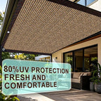 70% uv shade cloth 20x30ft-breathable hdpe mesh sun, side view