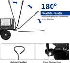 bilt hard 880 lbs 10" tires steel garden, side view