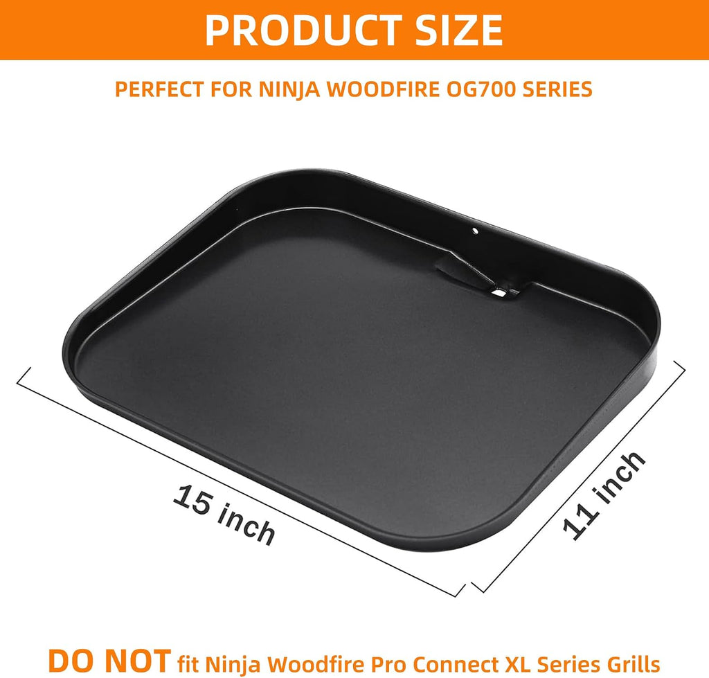 OG701 Griddle Plate Insert for Ninja Woodfire Outdoor Grills OG700 Series | Premiun Non-Stick Griddle Pan for Ninja XSKGRDPLT Woodfire OG701 Grill Accessories