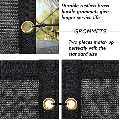 upgrade privacy screen 6' x 50' fence commercial, close-up detail