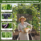 giantex metal garden arch trellis for climbing plants, package contents