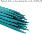 Garden Wood Plant Stakes Green Bamboo Sticks,HAINANSTRY Sturdy Floral Plant Support Stakes Wooden,Wooden Sign Posting Garden Sticks(25 Pack 12 Inches)