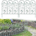 sungmor 25in x 8ft metal garden fence border, main product view