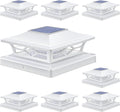 aponuo solar post cap lights 8 pack, 2-modes, main product view