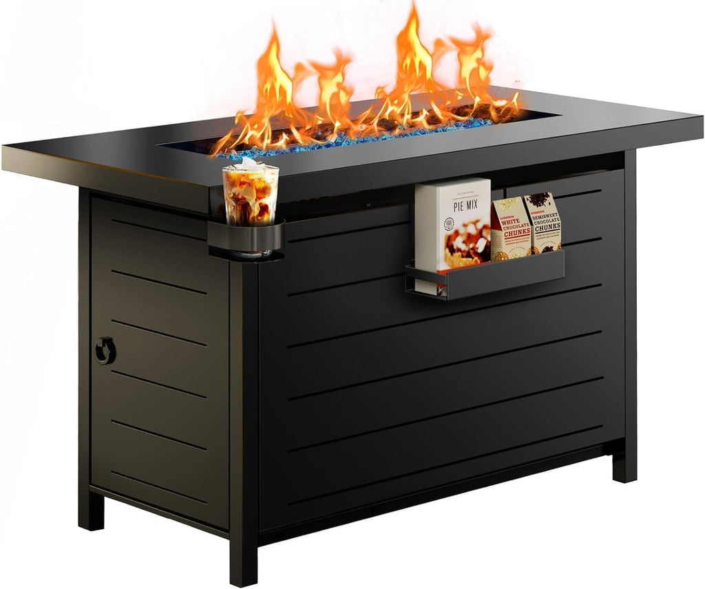 ciays 43″ fire pit table with glass beads, main product view