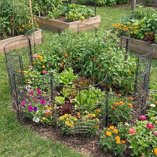 dhampooh garden cloches for plants, outdoor plant protectors, front angle view