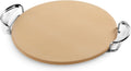 Weber® Gourmet BBQ System Pizza Stone with Carry Rack, 16.7" | Cordierite Stone for Crispy Pizza on Weber® Grills - Grill Accessories