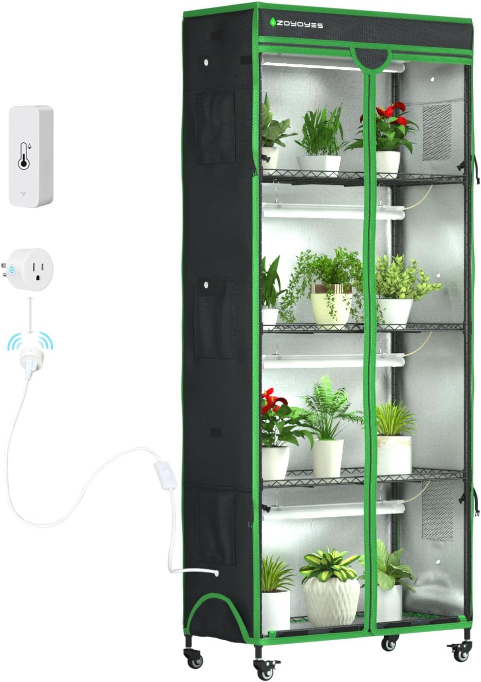 indoor greenhouse with grow light, mini greenhouse with, main product view