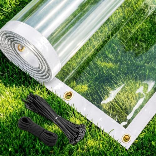 clear tarp 8x10ft heavy duty waterproof clear tarp, main product view